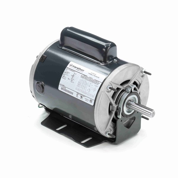 Marathon Fan and Blower HVAC/R Motor, 1 HP, 1 phase, 1800 RPM, 115/208-230 V, 56Z Frame, ODP 4688